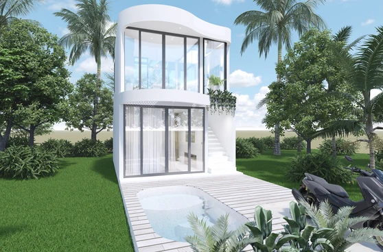 Nuna 1BR at Nesara Bay City Lombok — Generous build on a compact lot